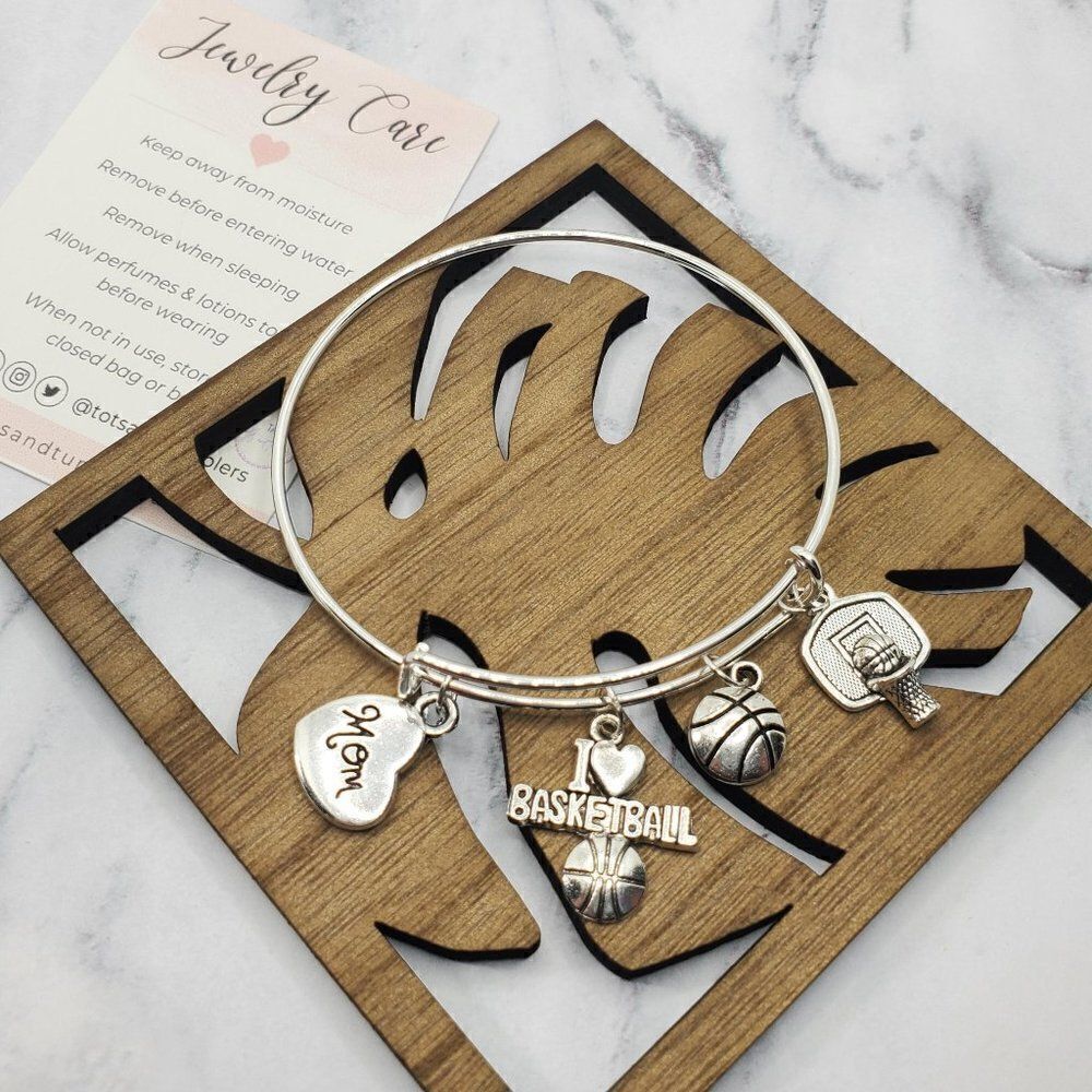 Basketball Mom Expandable Charm Bracelet
